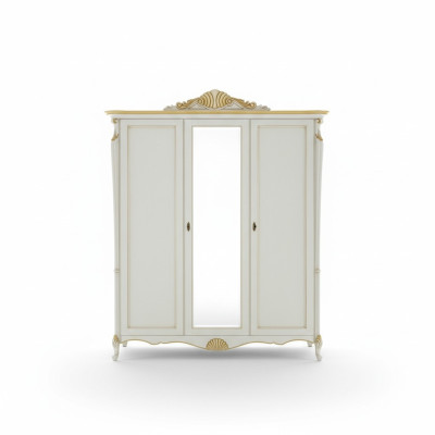 Echtholz Kleiderschrank Italienische Stil Möbel Schlafzimmer Schrank Echtholz Neu
