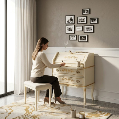 Design Tisch Sekretär Schreib Büro Möbel Holz Tische Office Einrichtung