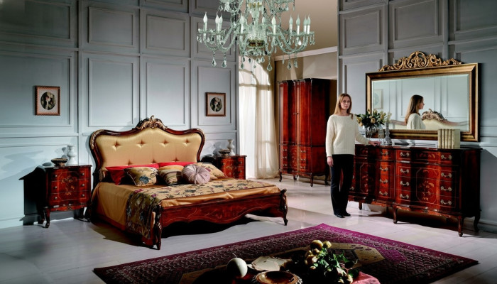 Klassisches Chesterfield Bett Möbel Swarovski Steine Doppel Polster Betten