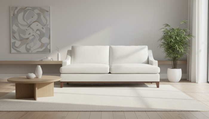 Beige Couch mit knöpfen American Style Sofa Polster Sitz Couchen Sofas Luxus Neu