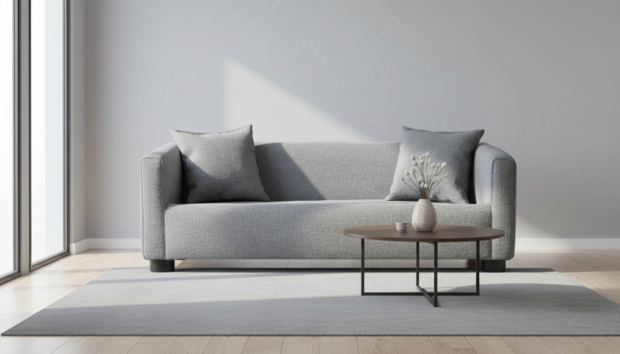 Grau Großes Hundebett Hund Polsterung Textil Stoff Couchen Neu Hunde Sofa Couch