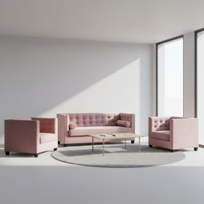 Sofagarnitur Couch Samt Polster couchen komplett set garnituren wohnzimmer möbel