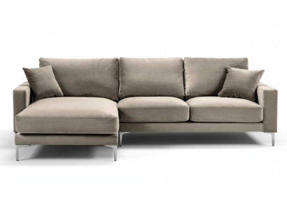 Sofas Stoff Wohnzimmer Design Couchen Polster Sofa Grau Ecksofa loft eckcouch