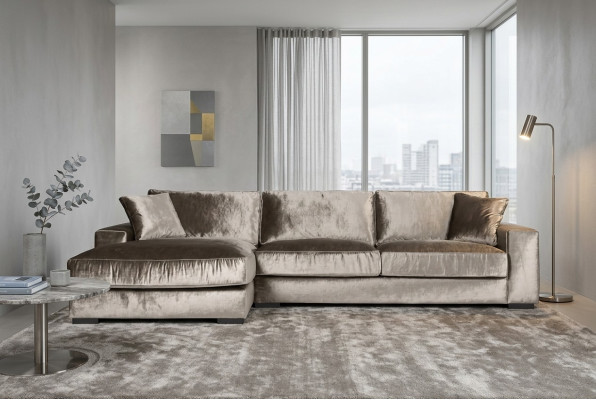 Braune Ecksofa Stoff Wohnzimmer Design Couchen Polster Sofa Sofas Italienische