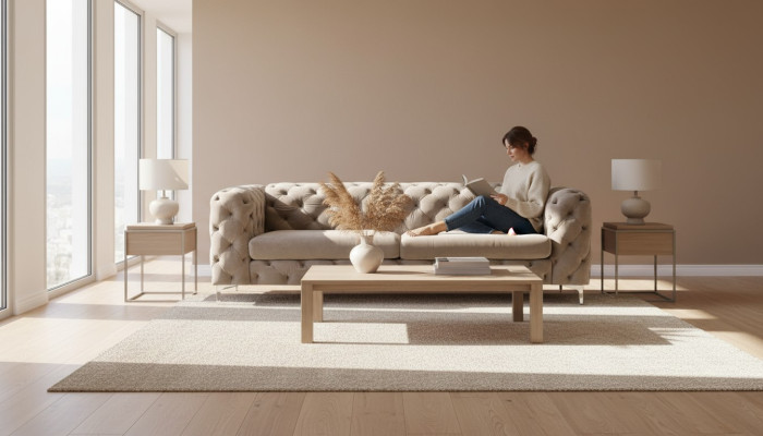 Chesterfield Sofa Dreisitzer Braun Couchen Möbel Textil Wohnzimmer Couch Samt