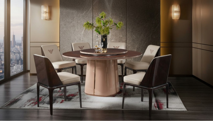 Gruppe Luxus Stuhl Garnitur Lehn Design Möbel Luxus Esszimmer Holz 4x Stühle