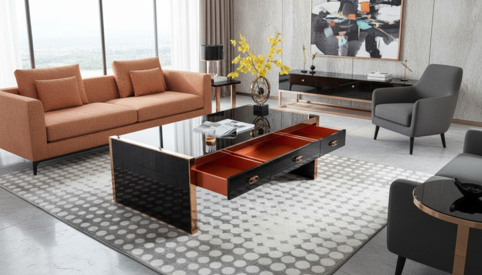 Bürotisch Holz Braun Tisch Arbeitszimmer Tische Büro Modern Design Möbel Luxus