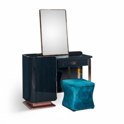 Hocker Blau Textil Schlafzimmer Neu Kreative Modern Design Möbel Luxus Stoff