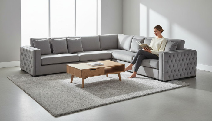 Grau Ecksofa Wohnlandschaft Couch Eckgarnitur Polster Neu Kreative Möbel Design