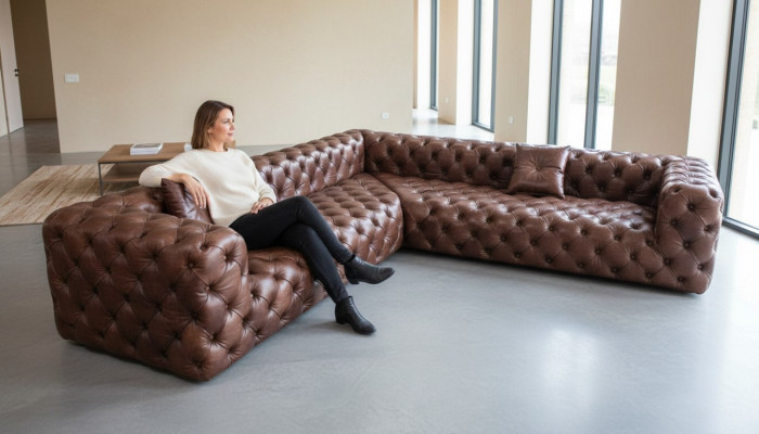 Ecksofa Sofa Couch Wohnlandschaft Eckgarnitur Sofas Couchen Chesterfield Möbel