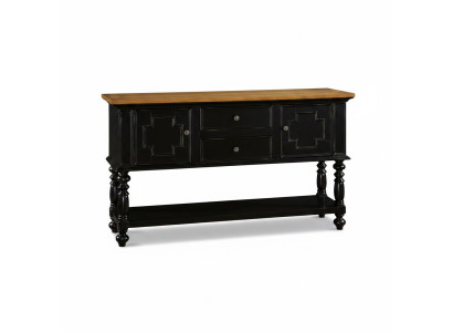 Kommode Anrichte Konsole Holz Schrank Garderobe Sideboard Design Möbel Schwarz
