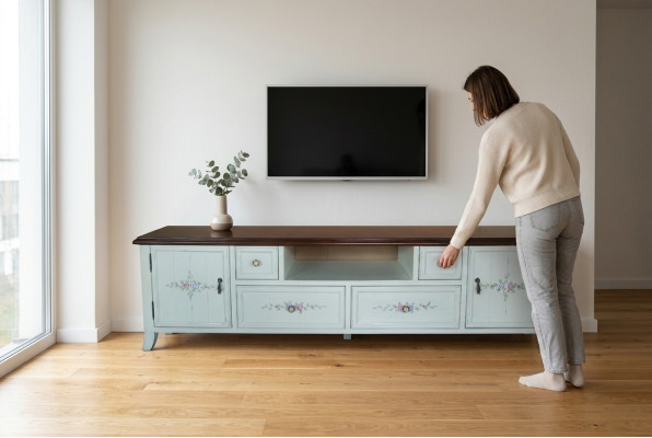 rtv sideboard landhaus stil klassische tv schrank lowboard regal neu sideboards