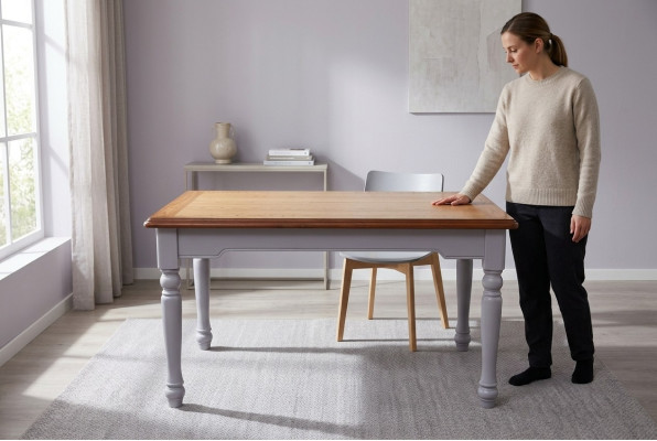 Esstisch Tisch Gruppe Esszimmer Wohnzimmer Garnitur Holz Design Luxus Modern Neu