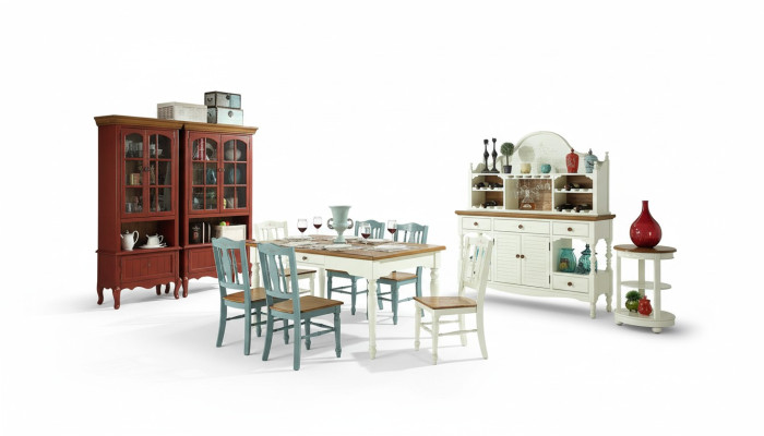 Designer Esszimmer Möbel 8tlg. Set Tisch Stühle Kommode Anrichte Gruppe Garnitur