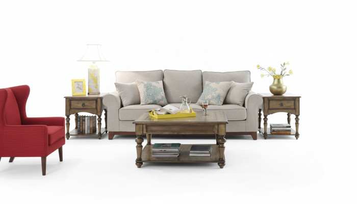 Klassischer Couchtisch Holztisch Beistelltisch Tische Deko Wohnzimmer Holz