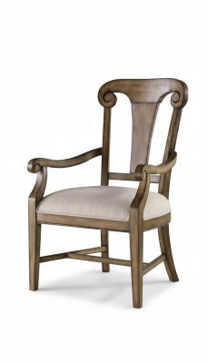 Stuhl Braun Design Wohnzimmer Esszimmer Holz Stühle Polster mit Armlehne Neu