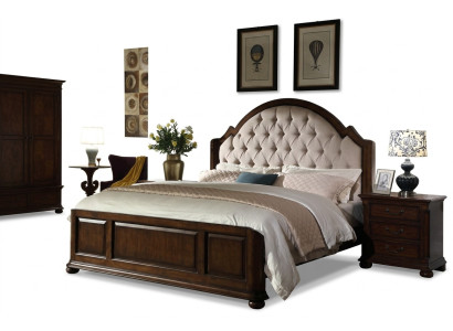 Bett Polsterbett Luxus Doppel Schlafzimmer Holz Leder Betten Chesterfield Möbel