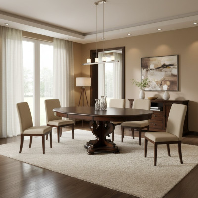 Esstisch Holztisch Massive Holz Möbel Meeting Esszimmer Besprechungs Tisch Neu
