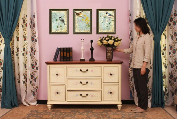 Weiß Design Wohnzimmer Kommode Sideboard Anrichte Kommoden Schrank