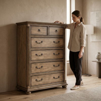 Schrank Kommode Design Lowboard Anrichte Echtes Holz Buffet Kommoden Sideboard