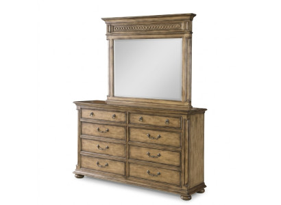 Spiegel Kommode Schrank Kommoden Anrichte Schlafzimmer Set Holz Modern Stil 2tlg