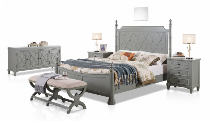 Klassisch Bett 2x Nachttisch 3tlg. Schlafzimmer Set Betten neu Luxus 150x200 Neu