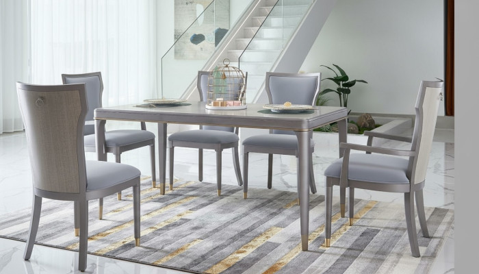Lehnstühle Stuhl Set Gruppe Esszimmer Holz Polster Stühle 6x Lehn