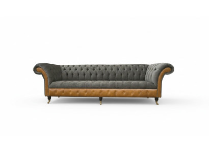 xxl Sofas Chesterfield Polster Design Luxus Sofa 4 Sitzer Leder Couchen