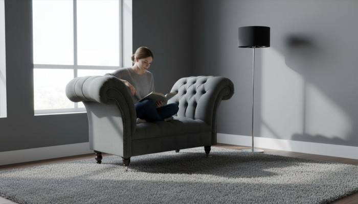 Wohnzimmer Luxus Sessel Hotel Polster Moderne Einsitzer Designer Grau Relax Neu