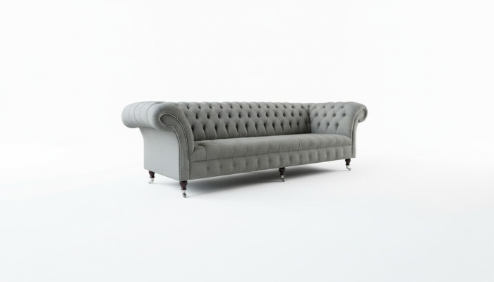 xxl Big Sofa Couch Chesterfield 265cm Polster Sofas 4 Sitzer Textil Modern