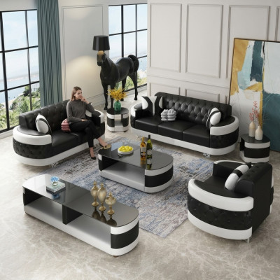 Modern Luxus Sofagarnitur 3+2+1 Sitzer Set Design Sofa Polster Couchen Couch Neu