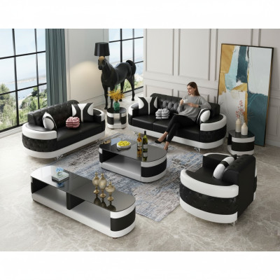 Wohnzimmer Set Sidebaord Couchtisch Beistelltisch Tisch 7tlg. Komplett Garnitur