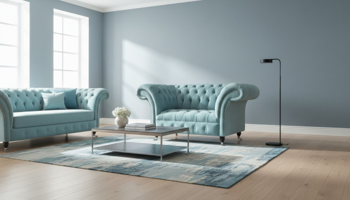 Chesterfield Sessel Design Polster Sofa Couch Couchen Sofas Textil Möbel Neu