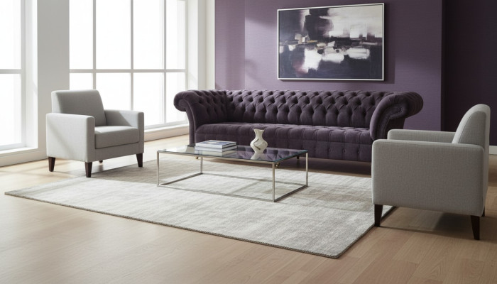 Couch Sofa 4 Sitzer Design Polster Modern Textil Stoff Chesterfield Sofas Neu