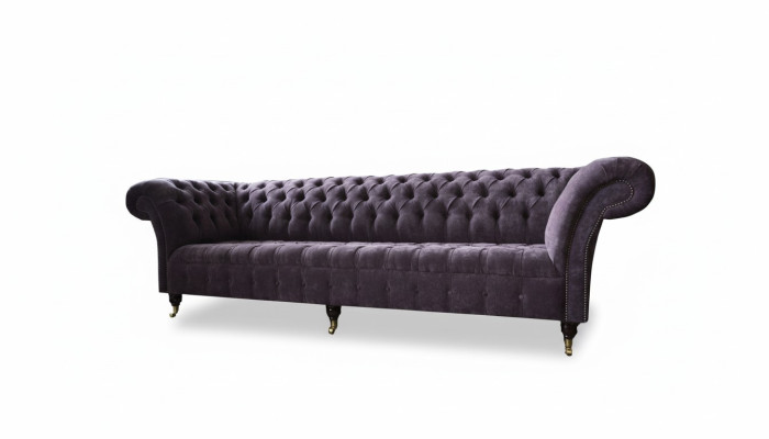 Couch Sofa 4 Sitzer Design Polster Modern Textil Stoff Chesterfield Sofas Neu