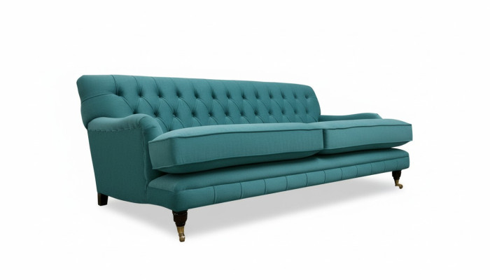 Textil Sofa Couch Polster Garnitur 3Sitzer Couchen Sofas Chesterfield Dreisitzer