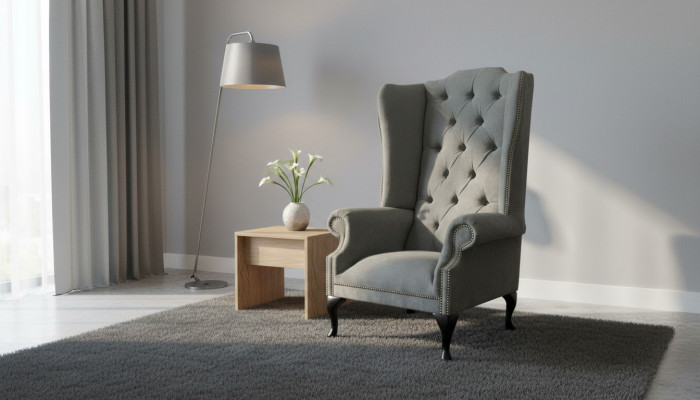 Chesterfield Ohrensessel Polstersofas Klassische Stuhl der Premium Klasse Neu