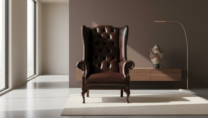 Chesterfield Ohrensessel Polstersofas Antik Stil Sessel Stuhl Klassische Möbel