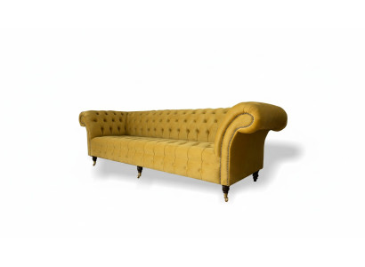 xxl Chesterfield Big Sofa Couch Polster Garnitur 4 Sitz Textil Sofas Couchen Neu