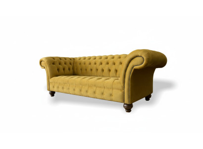 xxl Sofa Couch Chesterfield 225cm Polster Sofas 3 Sitzer Leder Textil Stoff Neu