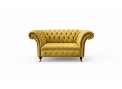 Klassische Chesterfield Sessel Couch Sofa Polster Sitz Lounge Relax Club Stoff