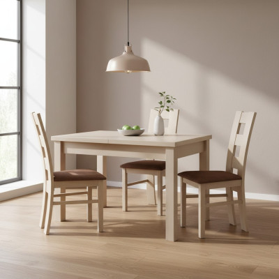 Essgarnituren Designer Esszimmer Set Garnitur Stuhl Tisch 4 Stühle Gruppe 5tlg.
