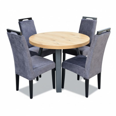 Esstisch 4 x Stühle Esszimmer Set Essgruppe Moderne Stuhle Tisch Tische 5tlg.