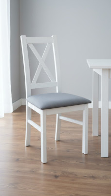 Set 1x Massivholz Sessel Esszimmerstuhl Stoff Polster Stühl Gastro Esszimmer Neu