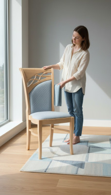 Design Stuhl Sessel Set Esszimmer Garnitur Polster Landhausmöbel Stühle Design