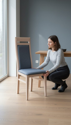 Esszimmer Stühle 1x Lehnstuhl Sessel Esszimmerstuhl Holz Polster Holzstuhl Neu 