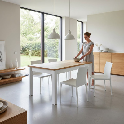 Esstisch Tisch Gruppe Esszimmer Wohnzimmer Garnitur Holz Design Tische Neu 160cm