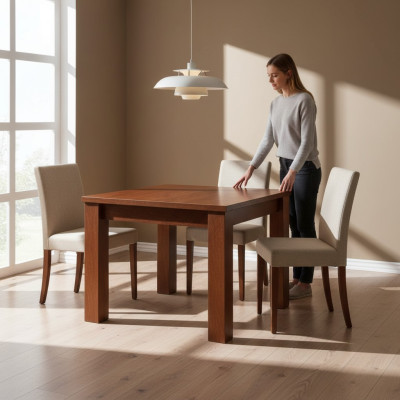 Luxus Ess Tisch Zimmer Konferenz Tische Luxus Möbel Holz 90x90/330cm xxl Neu