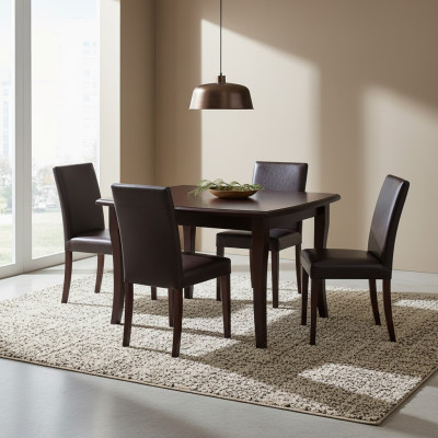 Esstisch Holztisch Massive Holz Möbel Meeting Esszimmer Tisch 100x100/250cm Neu