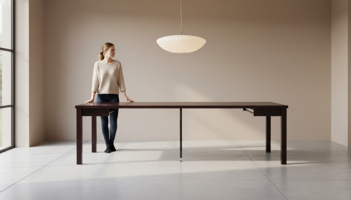Luxus Holztisch Esszimmer Tische Design Esstisch Holztische Möbel 100x100/250cm